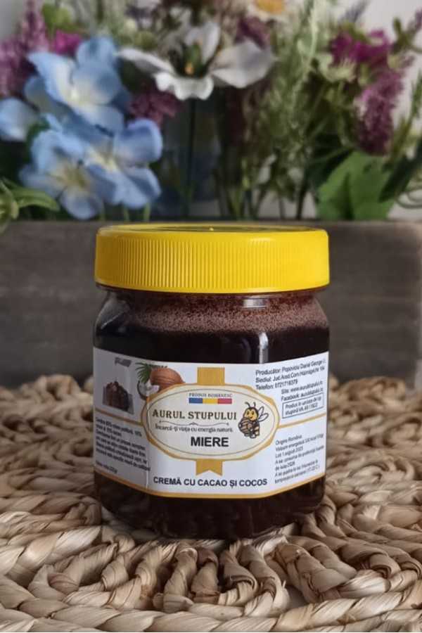 Miere cremă cu cacao și cocos - Deliciu exotico-dulce