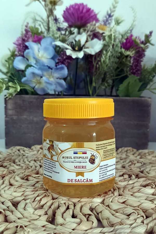 Miere de salcam, miere salcam borcan 250 grame, miere naturala salcam