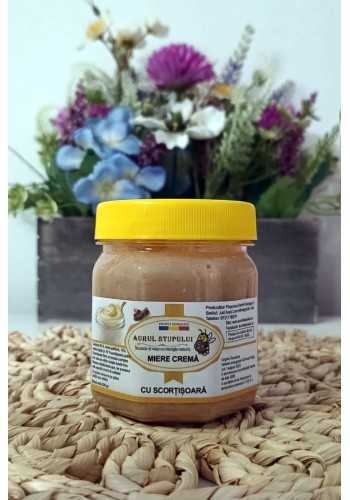 Miere crema scortisoara, miere cu scortisoara, miere cremoasa scortisoara
