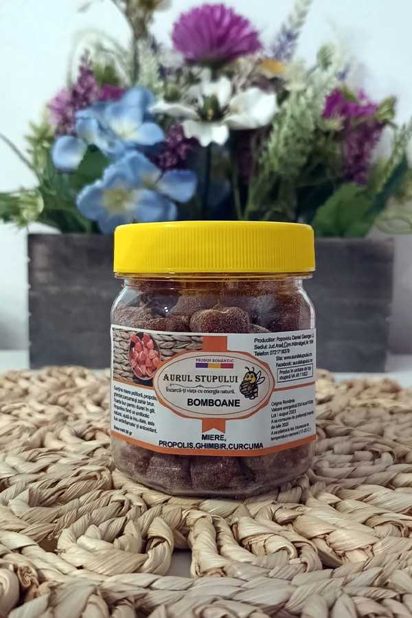 Bomboane cu miere, ghimbir, curcuma și propolis - Beneficii și Detalii