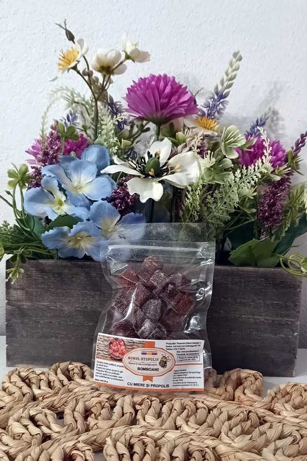 Bomboane cu miere și propolis 50gr