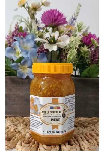 Miere de salcâm cu polen crud poliflor - Energie naturală și gust rafinat