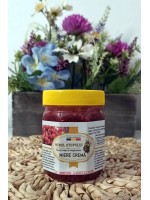 Miere crema cu zmeura liofilizata, miere cu zmeura, miere crema zmeura, zmeura liofilizata