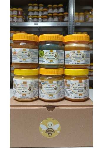 Cutia cu imunitate , mix imunitate adulti, mix imunitate, polen poliflor, miere crema