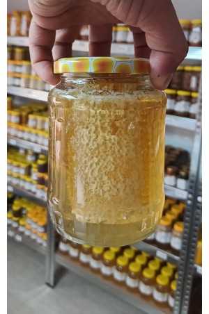 Miere cu fagure salcâm 1kg