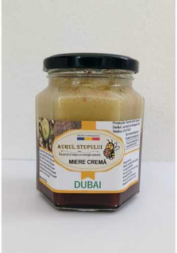 Mierea cremă DUBAI ( Miere cremă cacao, fistic si cataif) 330 GR